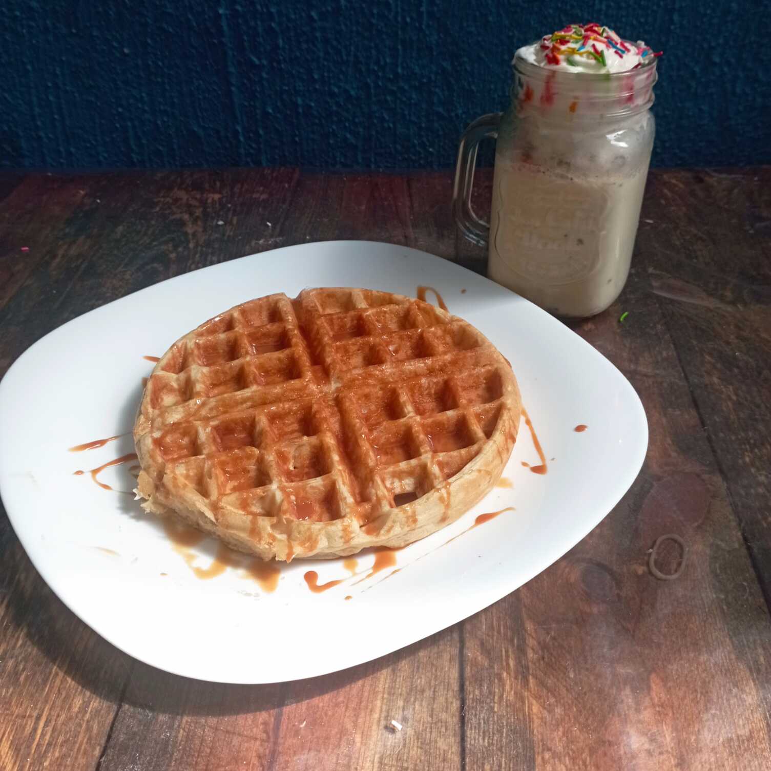 2 Frappes + 2 Waffles Sencillo