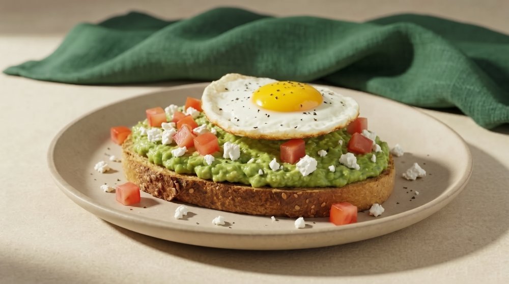 Tostada de Aguacate, Huevo y Feta