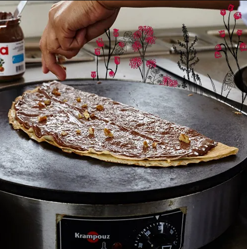 Crepe Nutella Pecanas