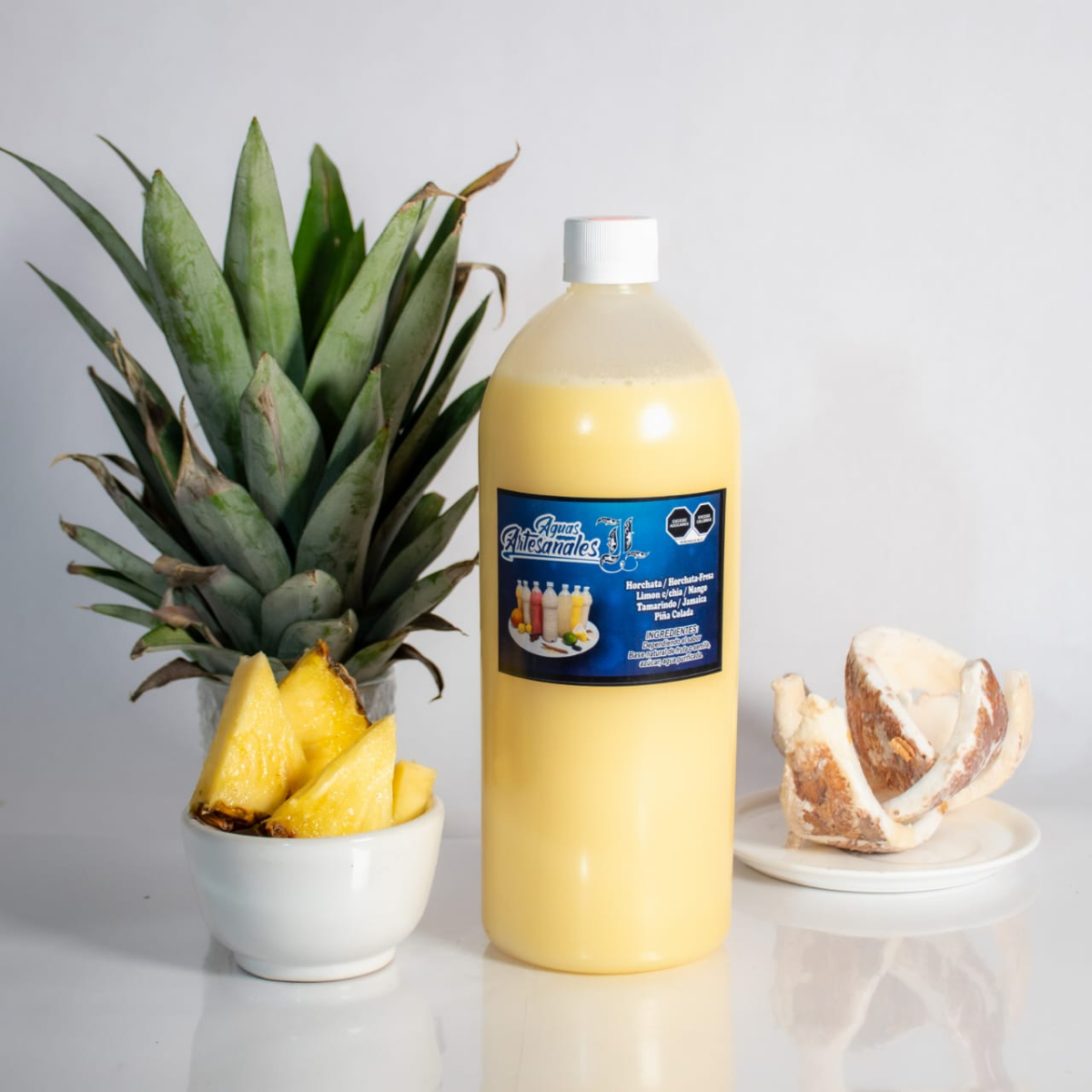 Agua piña colada 1L