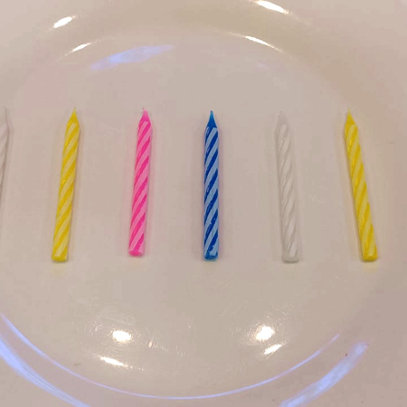 5 Velitas de Palito