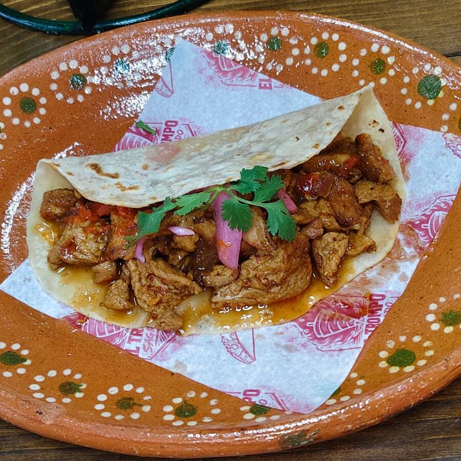 Taco de Chicharrón Prensado