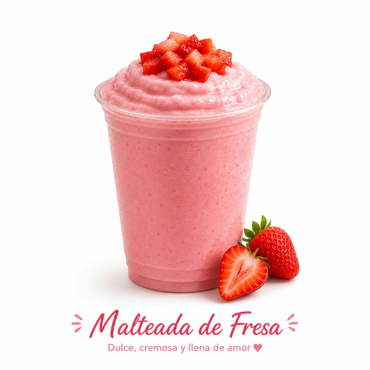 Malteada Sabor Fresa (imagen Ilustrativa)