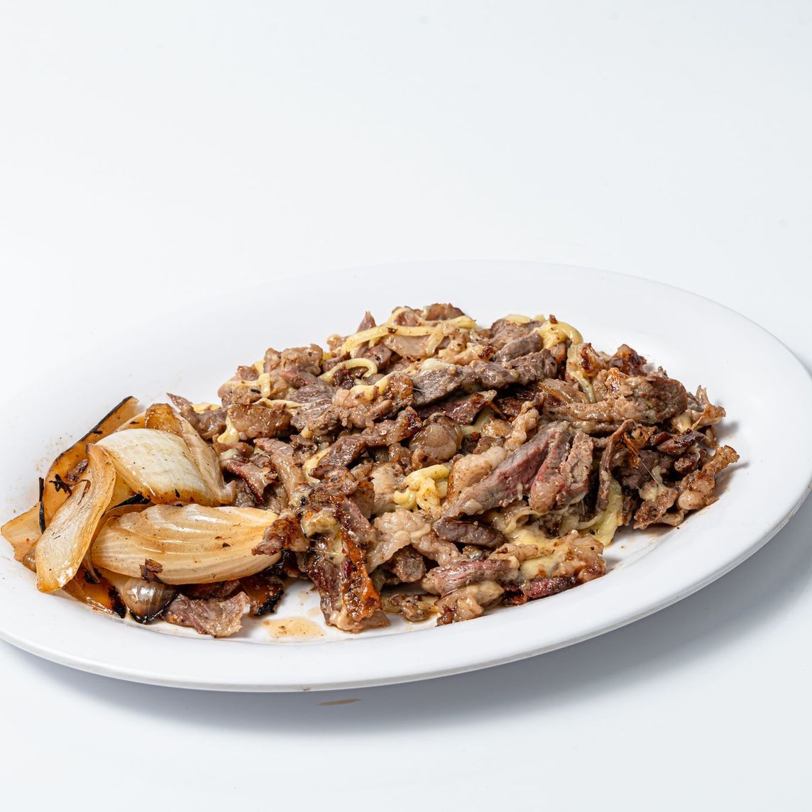 Medio De Arrachera Con Queso