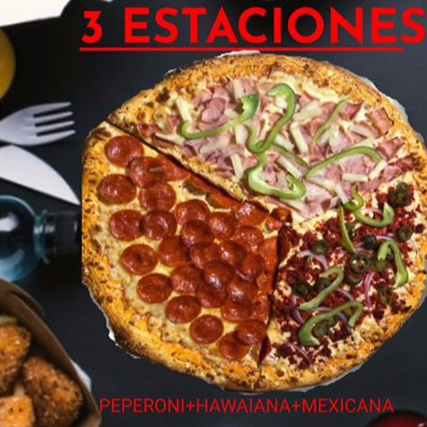 pizza 3 estaciones chica # 12 ( 30 cm )