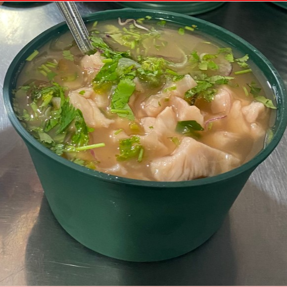 Ceviche de pescado entero