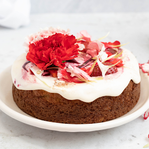 Torta Blondie y Frutos rojos casera