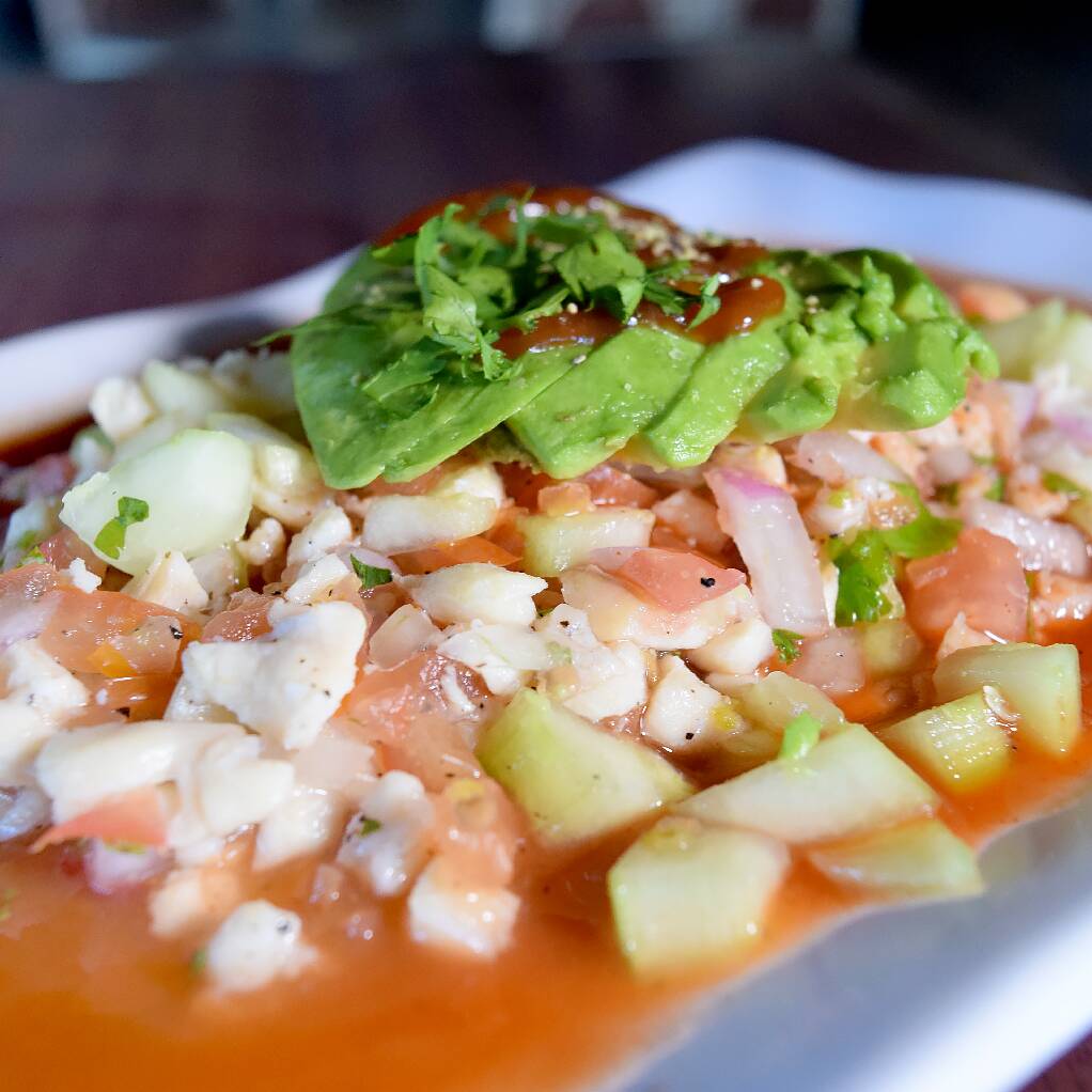 Tostada de Ceviche de Pescado