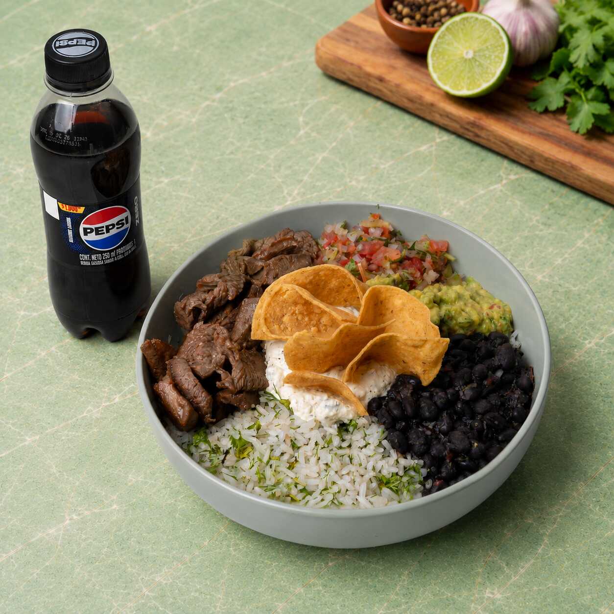 Combo Menú Mexicano Carne Bowl