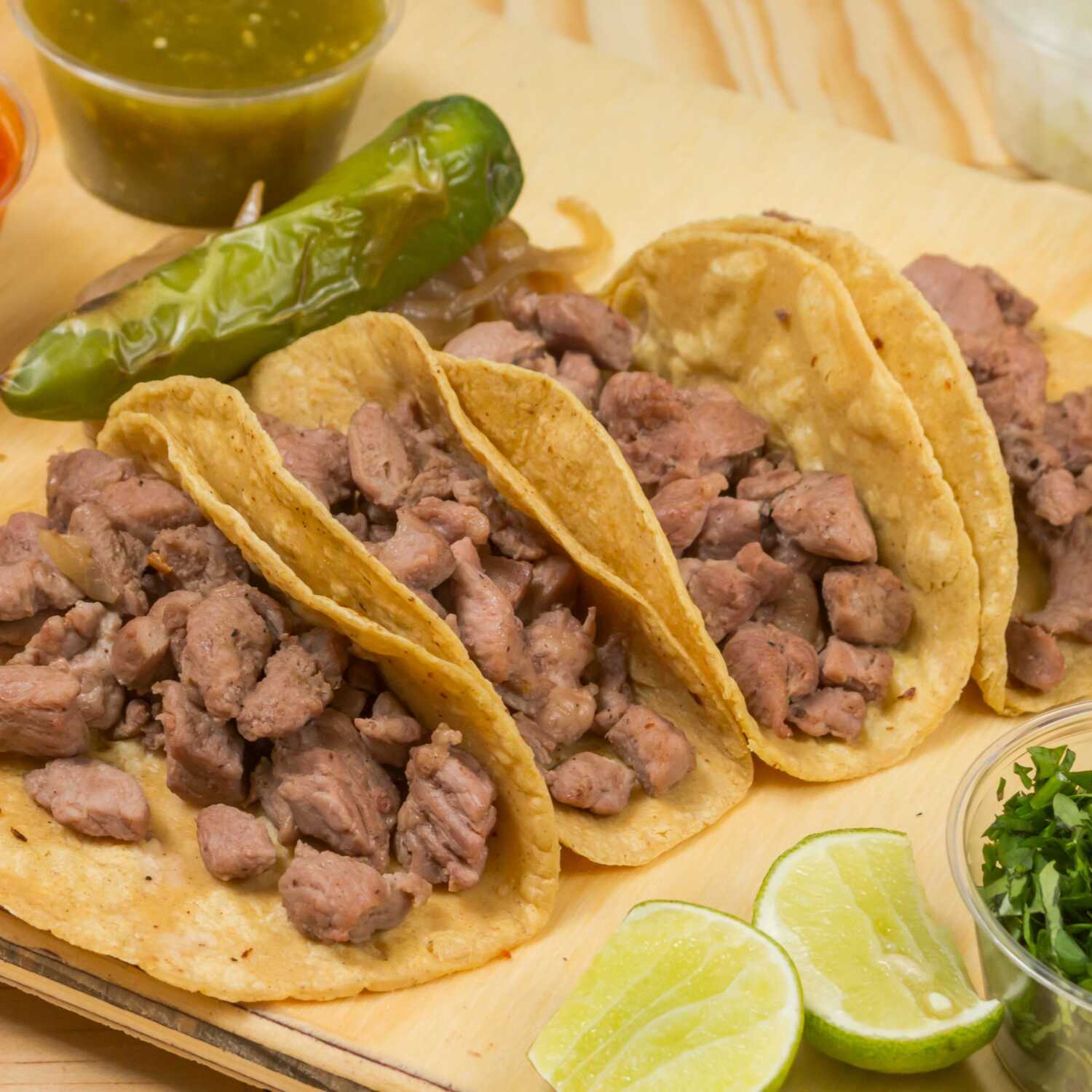 Taco de Arrachera en Maíz