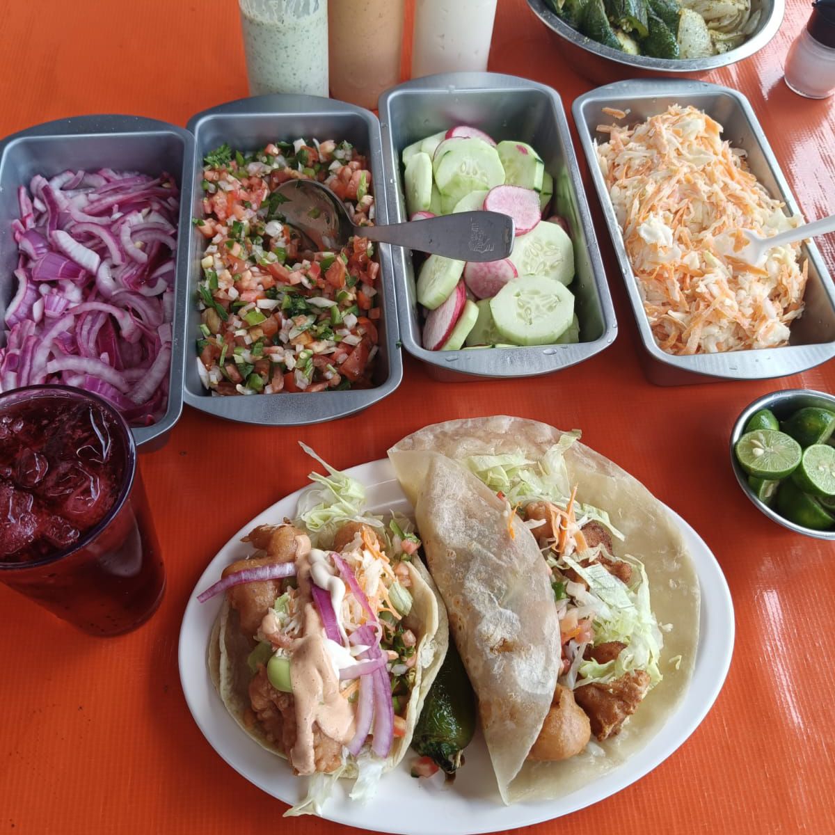 Quesadilla Camaron Capeado y Taco
