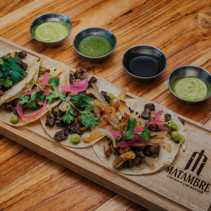 Tacos de arrachera (4 pz)