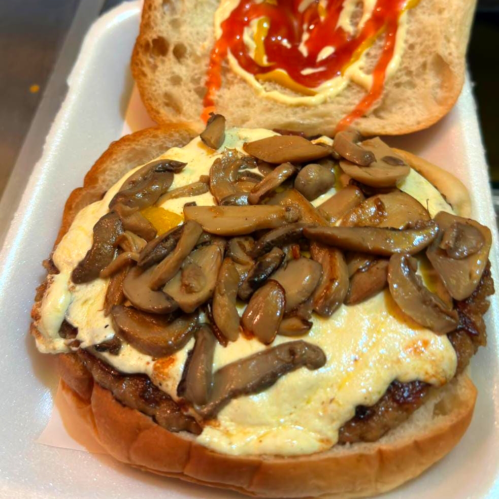 Hamburguesa con Champiñones 🍄🟫