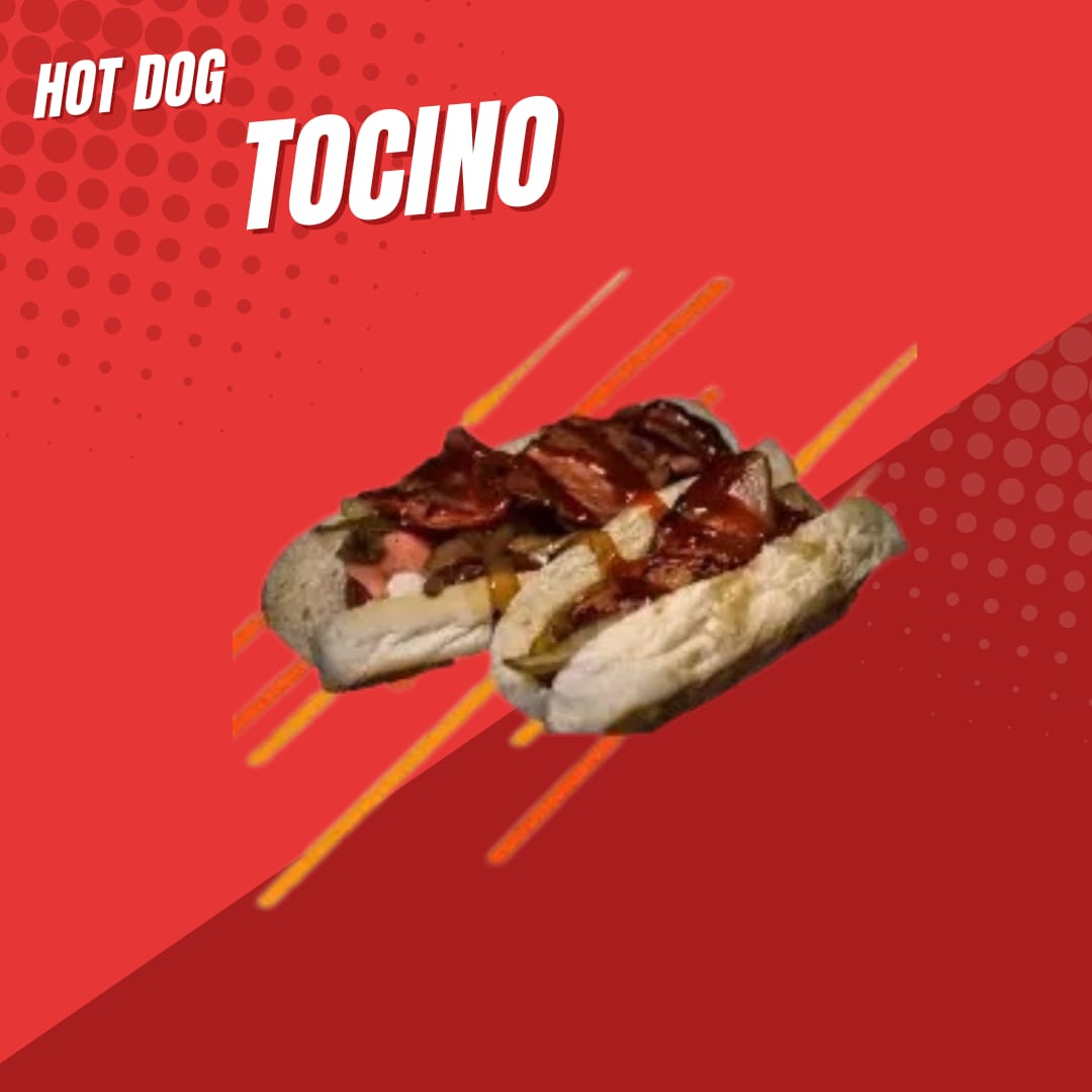 2 hot dog tocino + papa