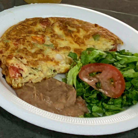 Omelette a la Mexicana