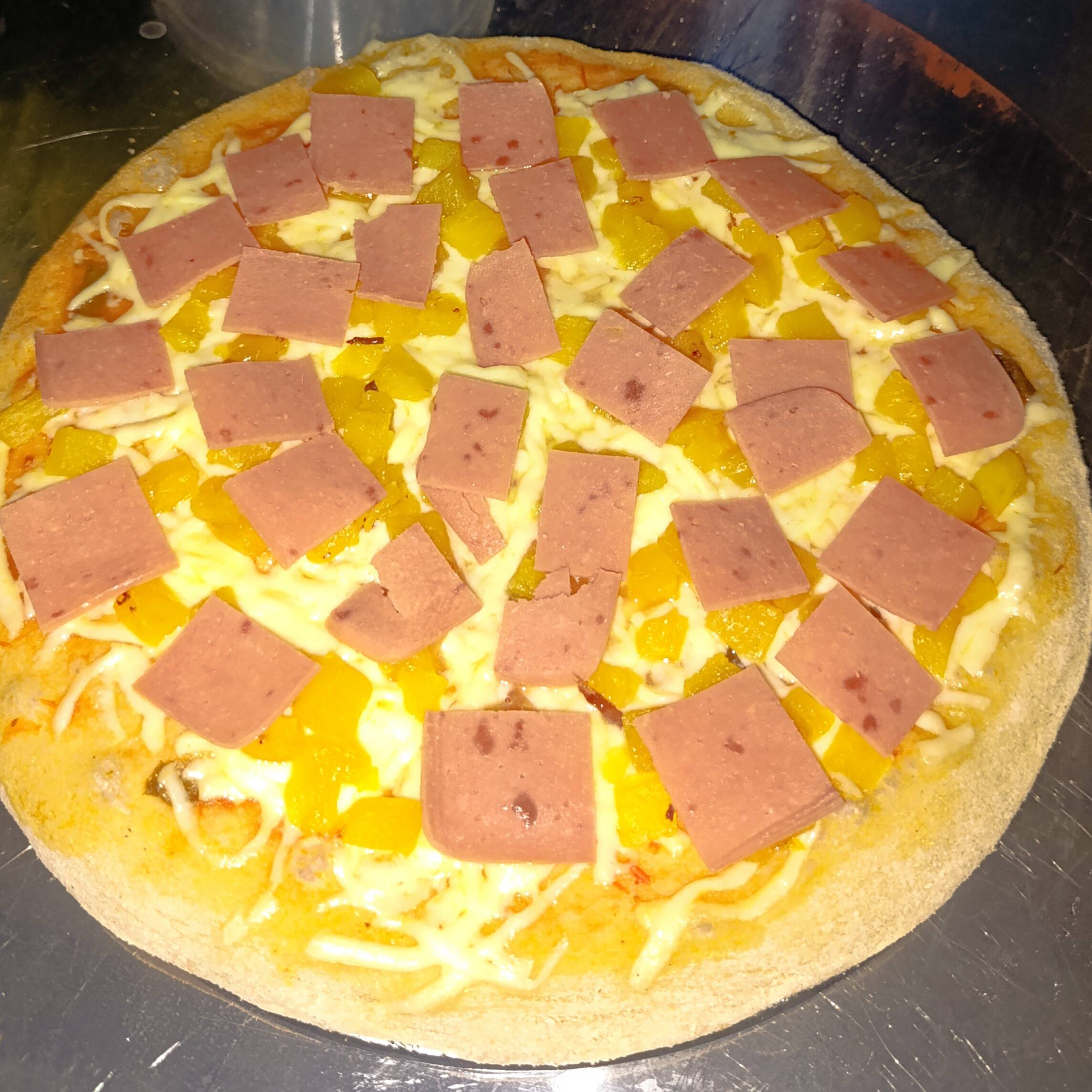 Pizza Jamon y Queso Personal 4 Porciones