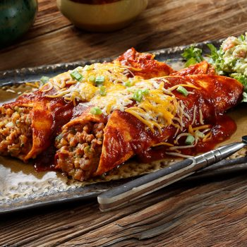 Enchiladas de carne.