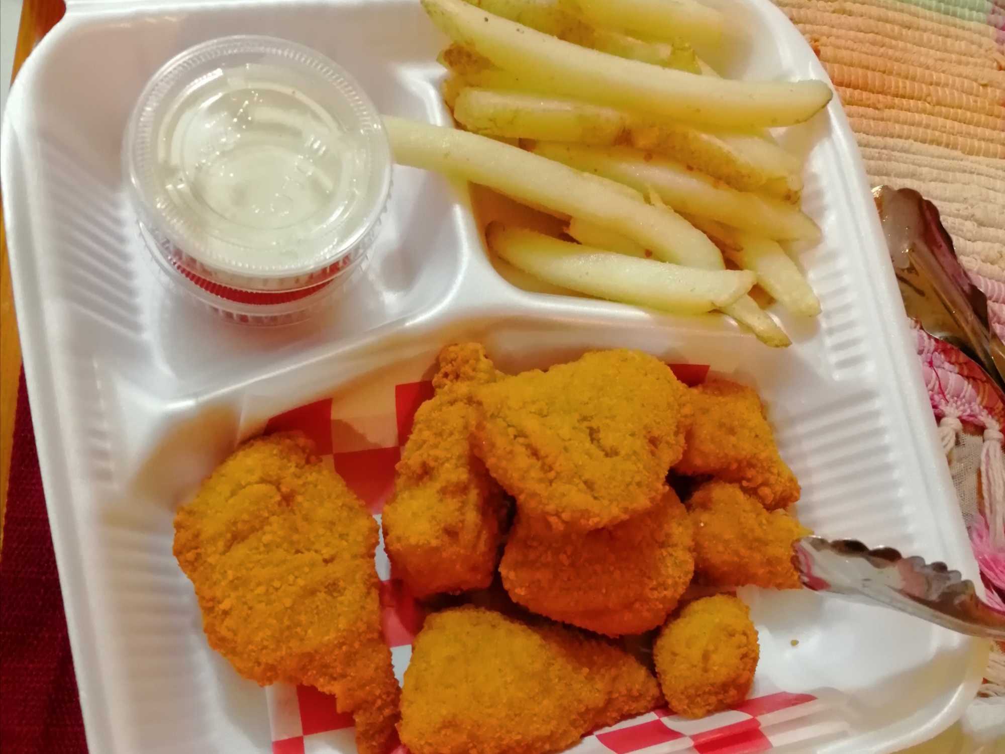 Boneless de Pollo y Papas