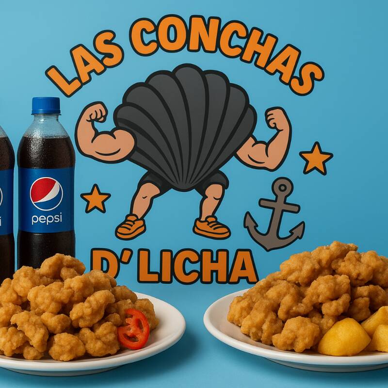 2 chicharrones + 2 pepsis