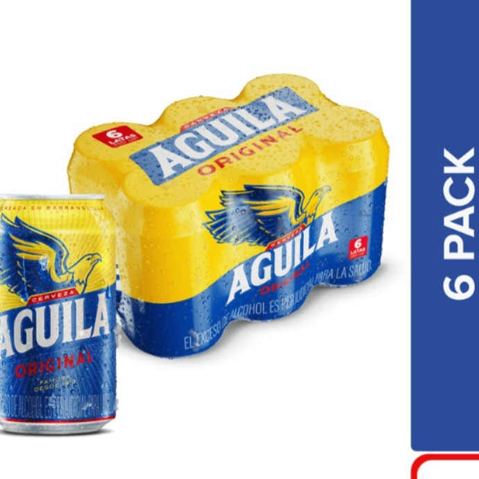Aguila lata Sixpack