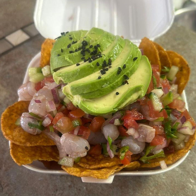 Tostitos con Ceviche
