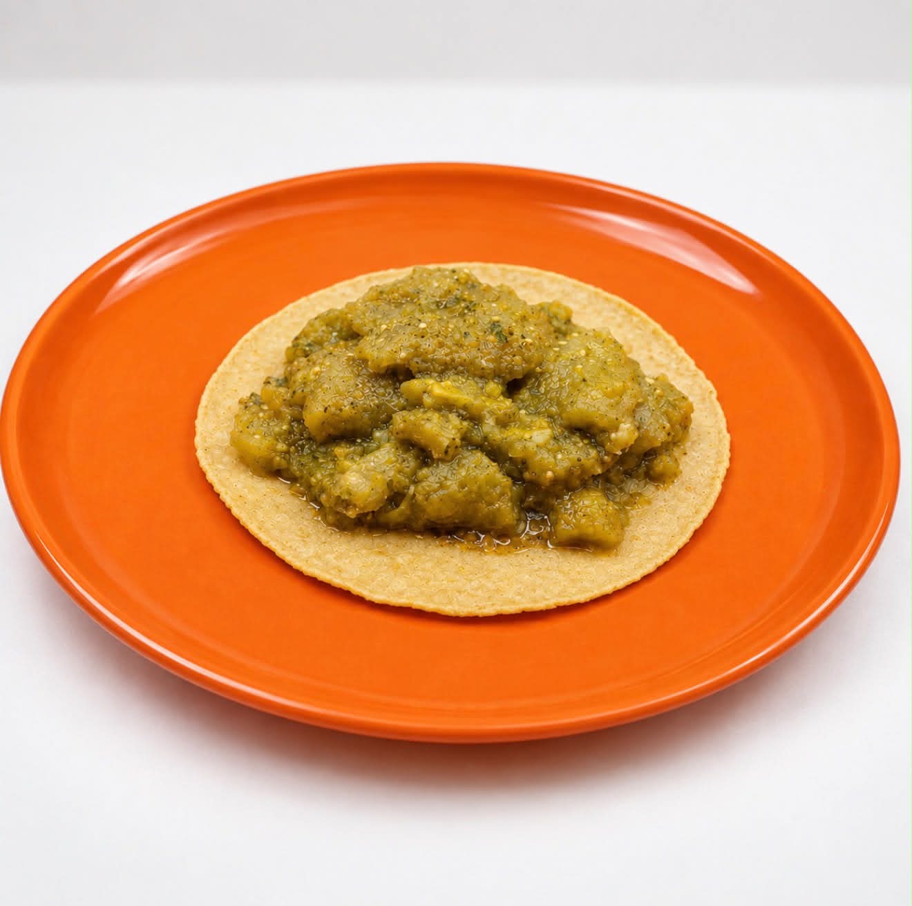TACO CHICHARRON EN SALSA VERDE