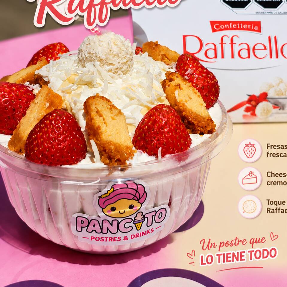 Fresas Raffaello cheescake