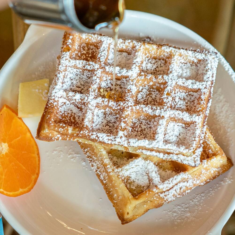 Waffles por 4 personas
