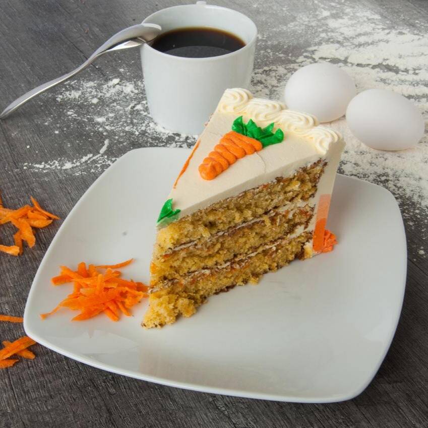 Rebanada de Pastel de Zanahoria