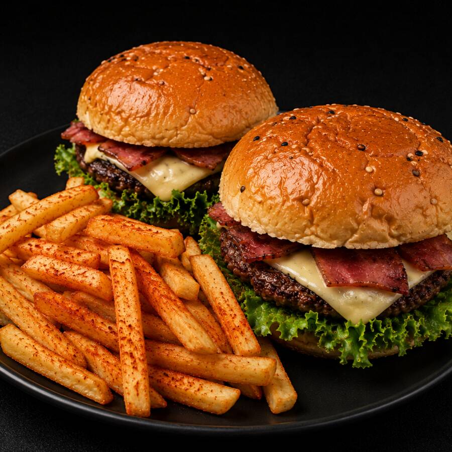Combo Amigos 2Hambuguesas 1 Papas a la Francesa