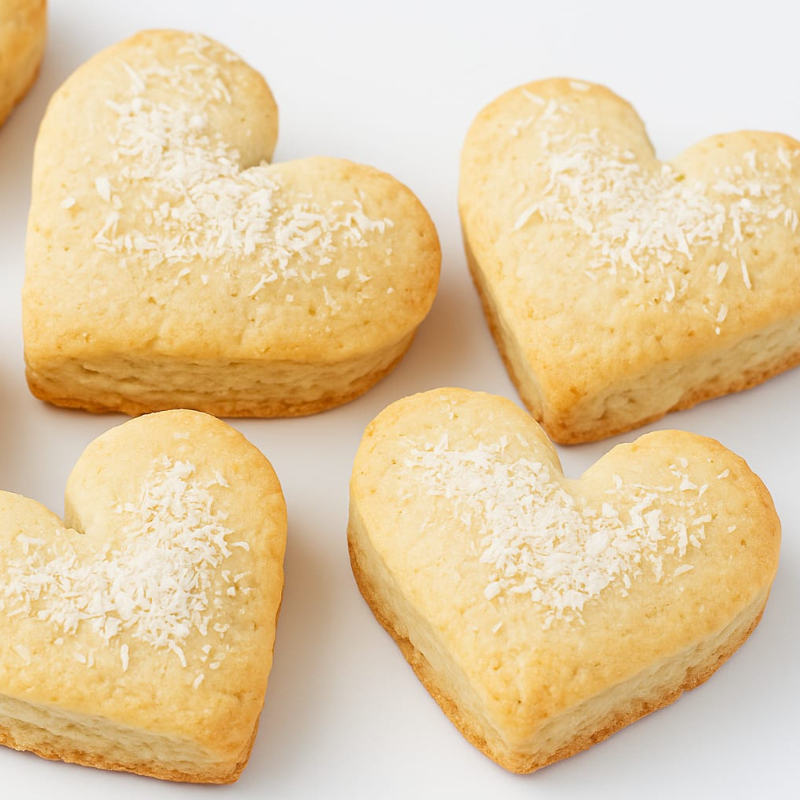 Galletas Corazón de Coco