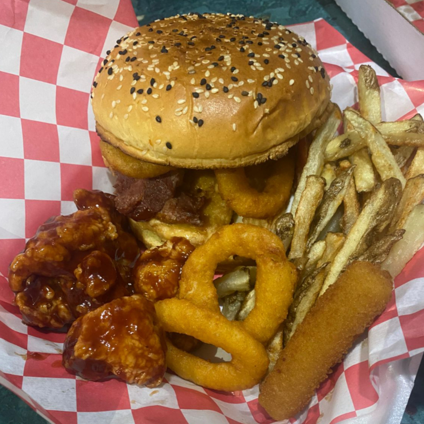 Hamburguesa Mix con Boneless