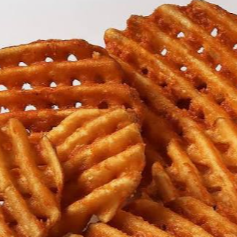 Papas fritas Reales (waffle)