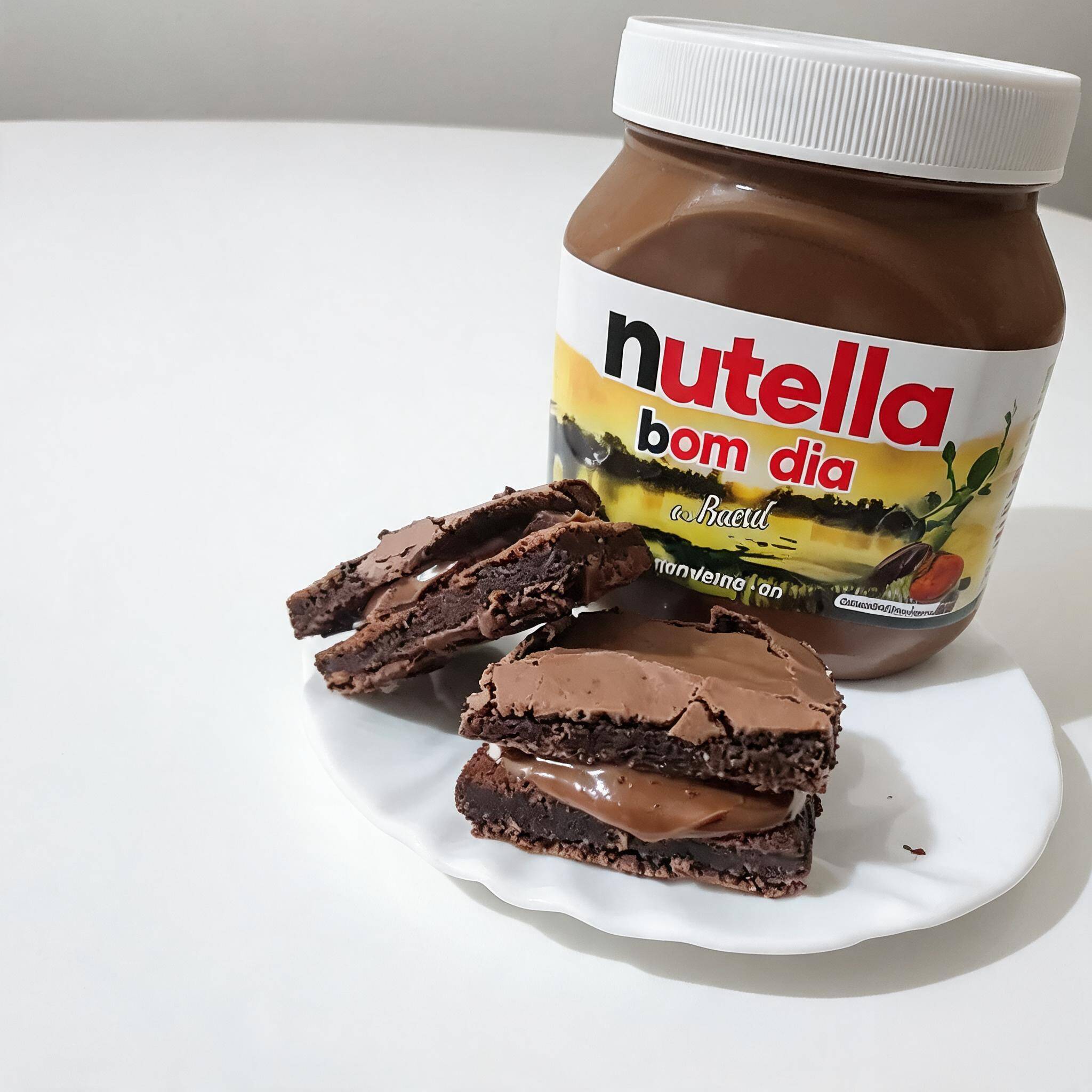 Nossa massa bem chocolatuda de brownie com uma leve casquinha crocante por fora. Recheado da verdadeira Nutella.