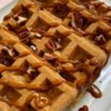 Waffles con Cajeta 3 pzas