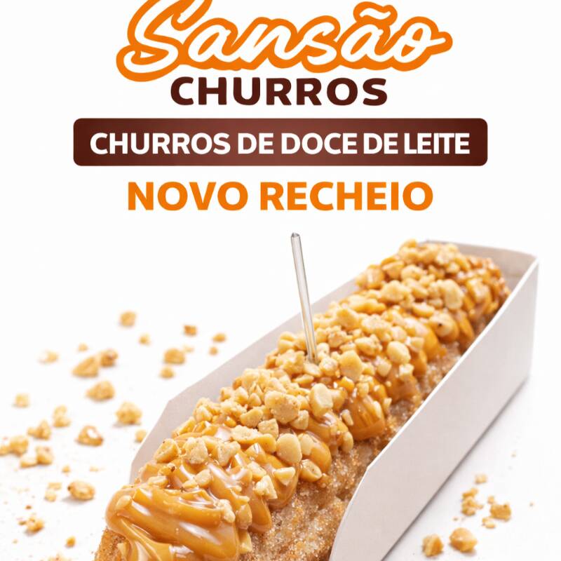 *Churros de Doce de Leite Irresistível! 🍰😋* Delicie-se com o sabor cremoso do doce de leite em um churros crocante e perfeito! 😍 *Importante:* Nosso churros de doce de leite não acompanha granulados (chocolate, açúcar, etc.). Mas não se preocupe! Você pode adicionar seus granulados favoritos separadamente! 😉 *Monte seu churros como você quiser! 😊* Faça seu pedido agora e aproveite! 🍴