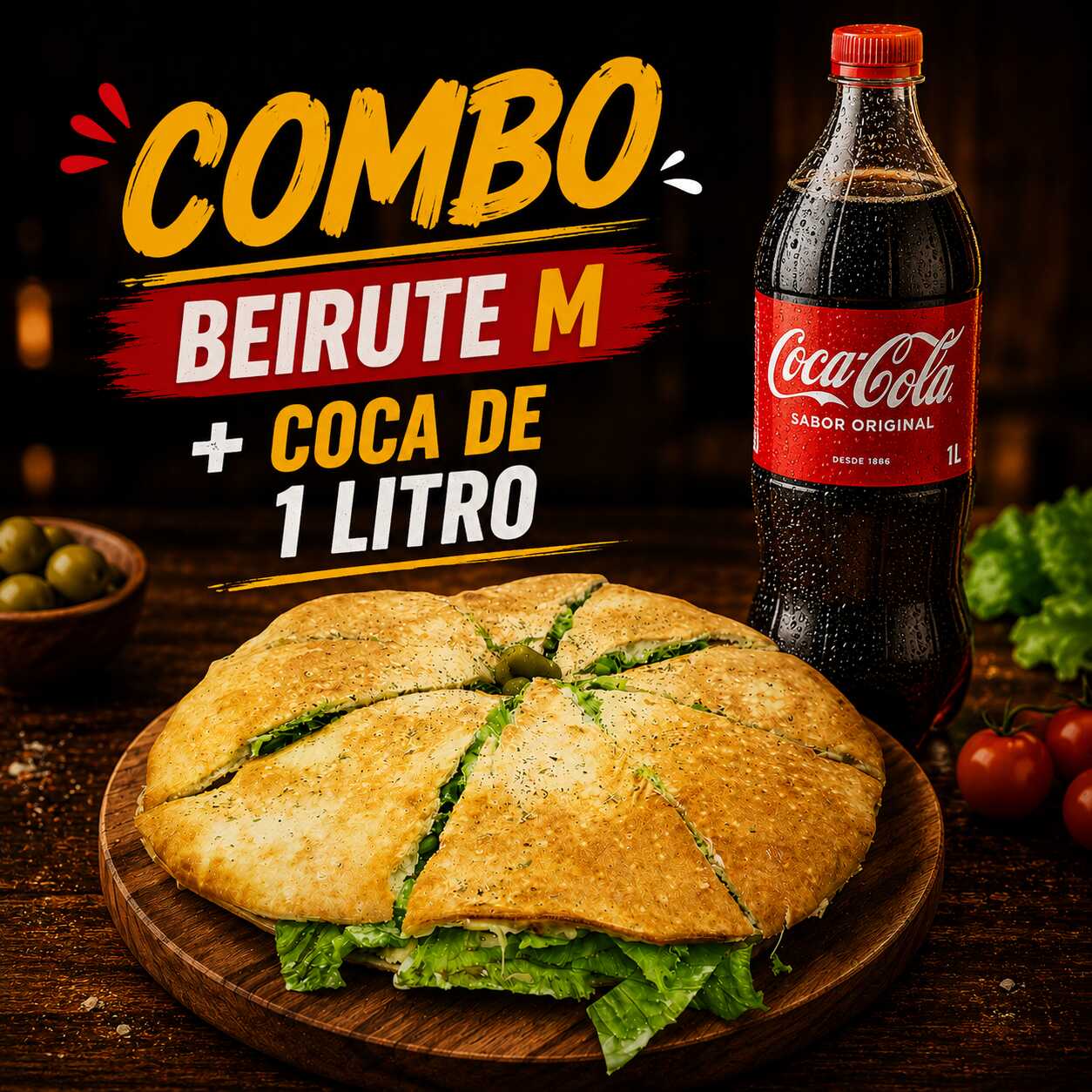 COLOQUE EM OBSERVAÇÃO O SABOR: BAURU - CALABACON - FRANGO - PORTUGUESA