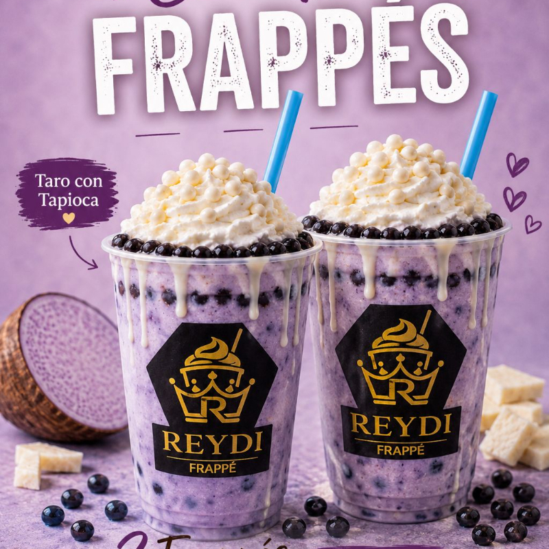 Combo Frappés de Taro con Tapioca