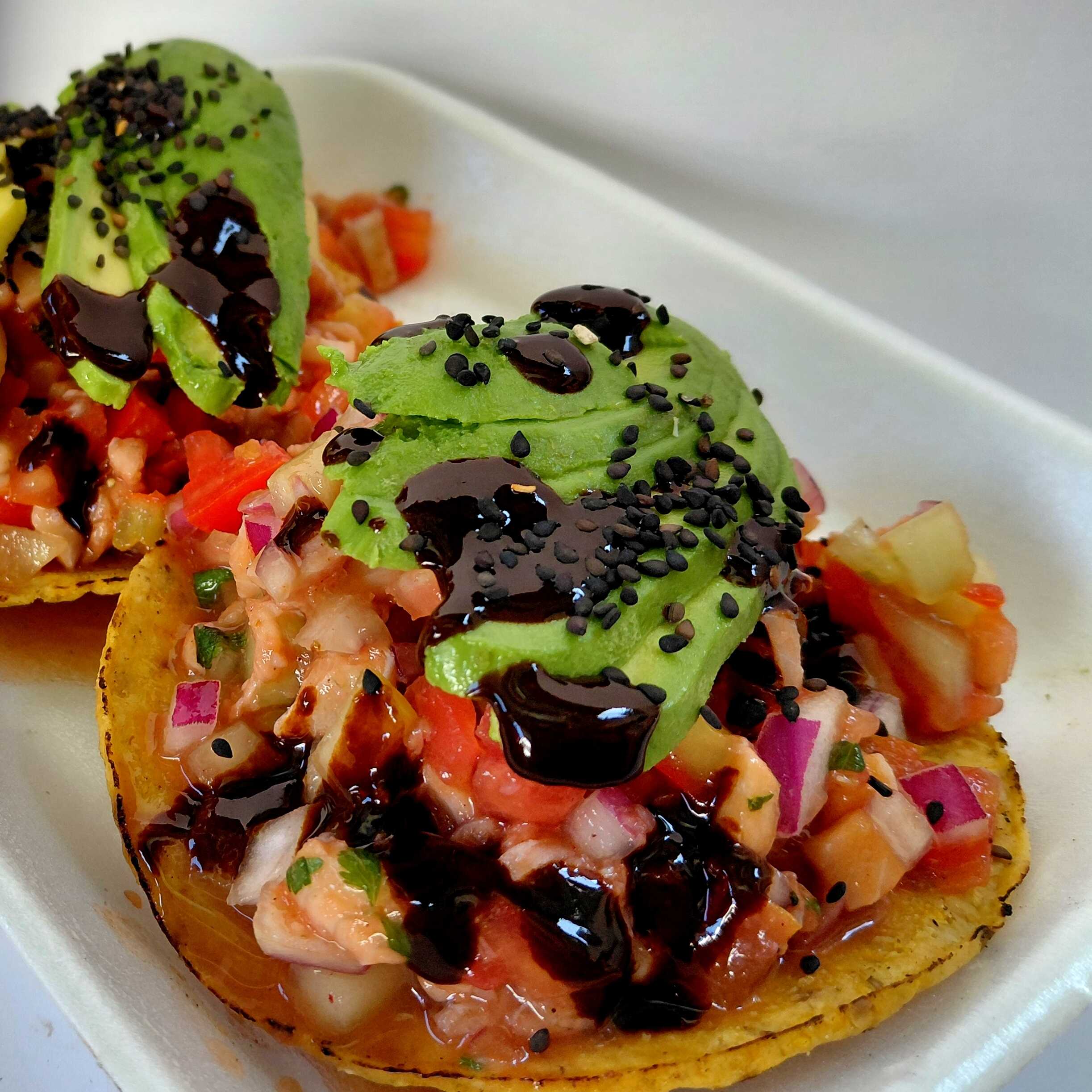 Tostada de Ceviche de Pescado