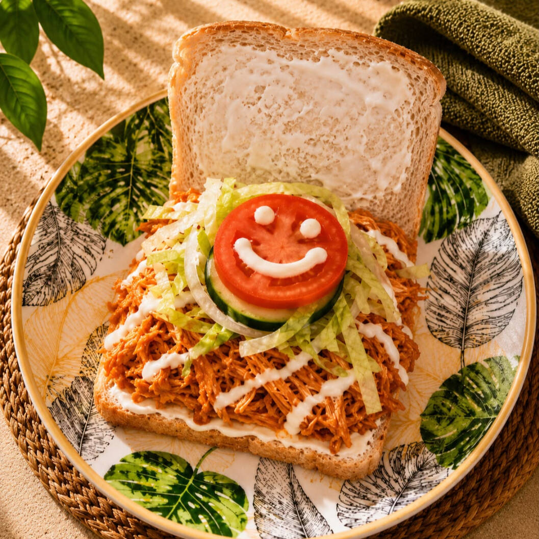 Sandwich con Tinga de Pollo