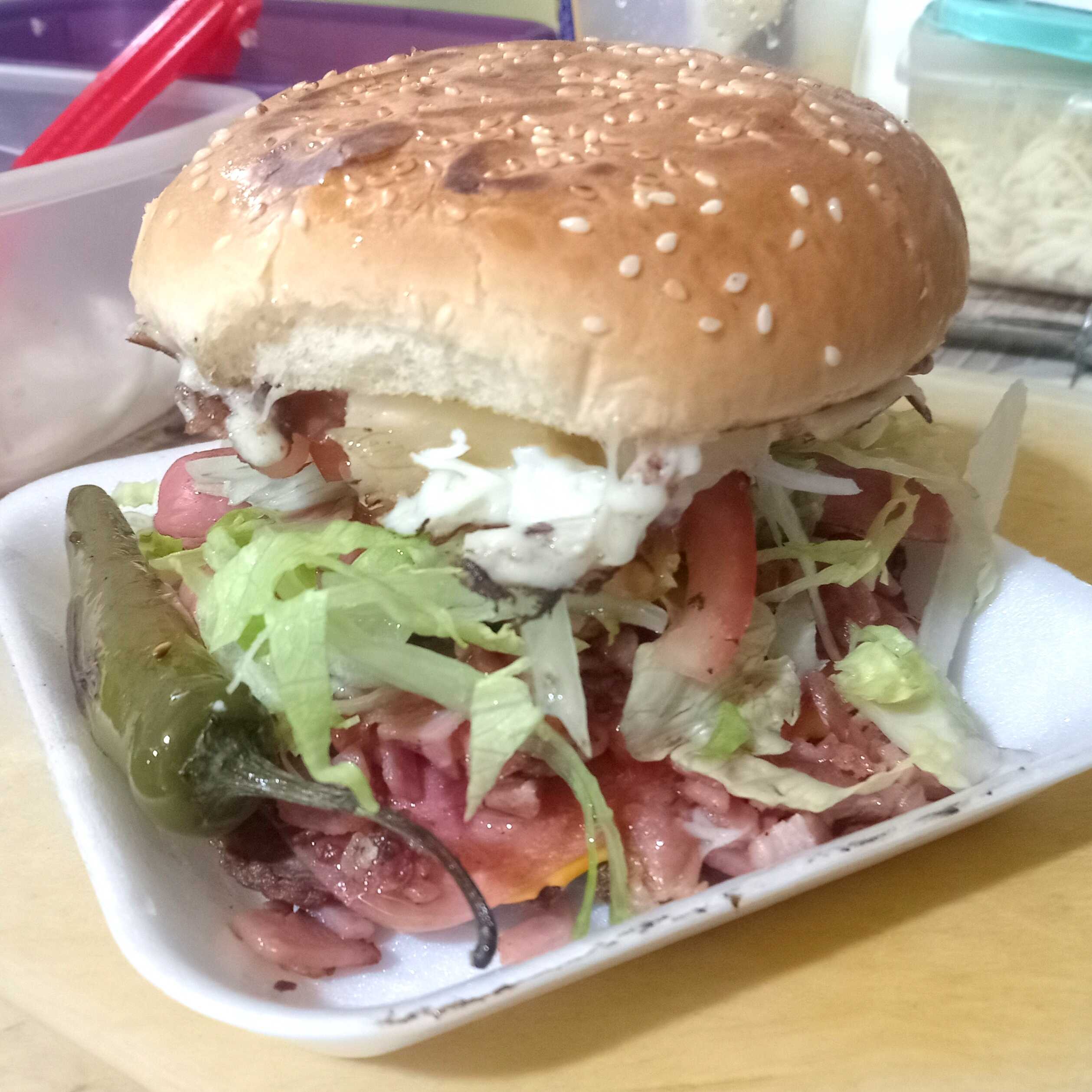 Hamburguesa de Tocino