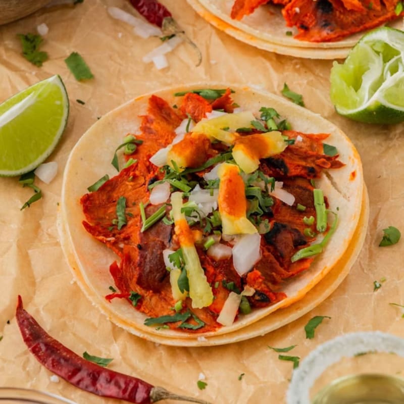 Tacos de Chuleta Jugosa: Orden de 5 pzas