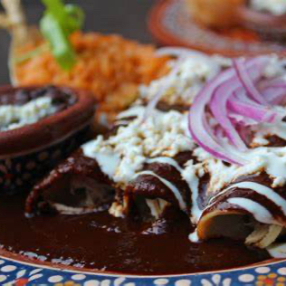 Enchiladas de Mole Poblano