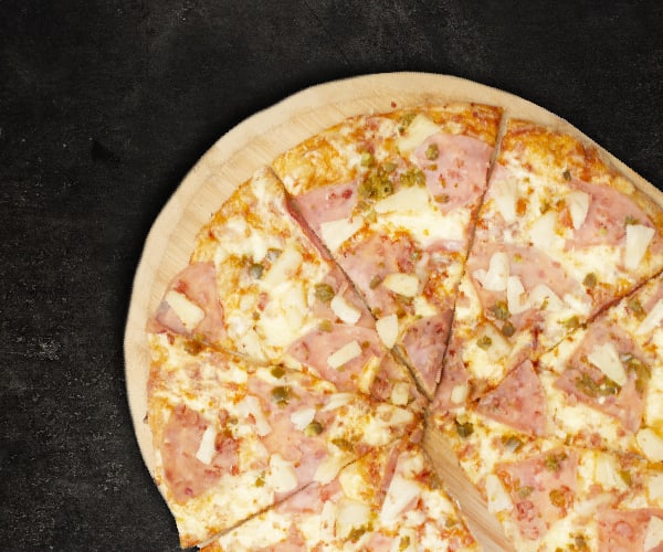 Pizza hawaiana especial