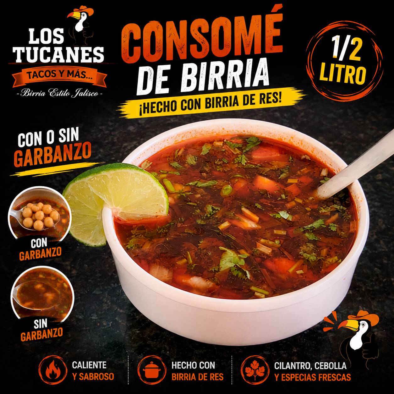 1/2 Litro de Consomé