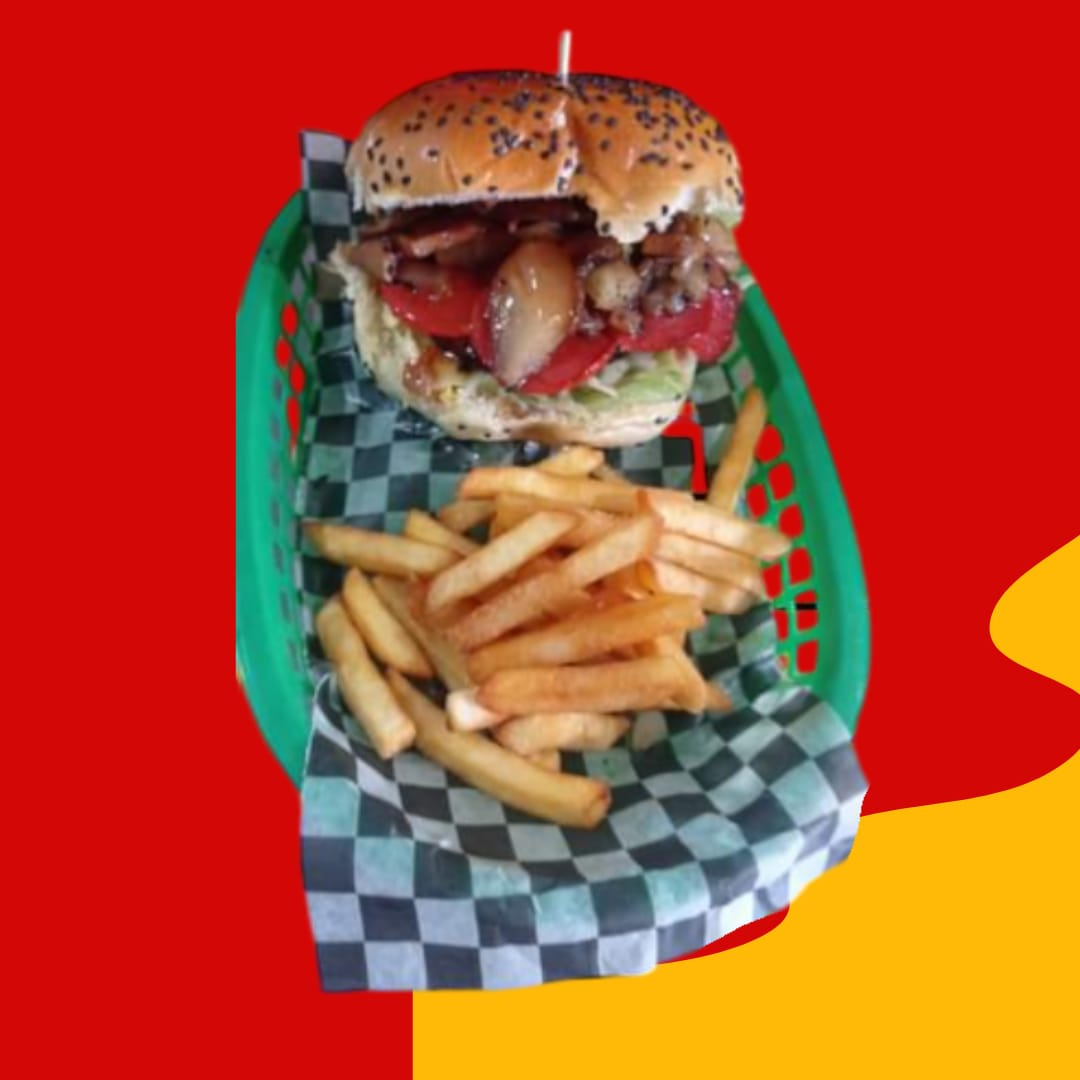 Combo individual pizzaburger champiñon
