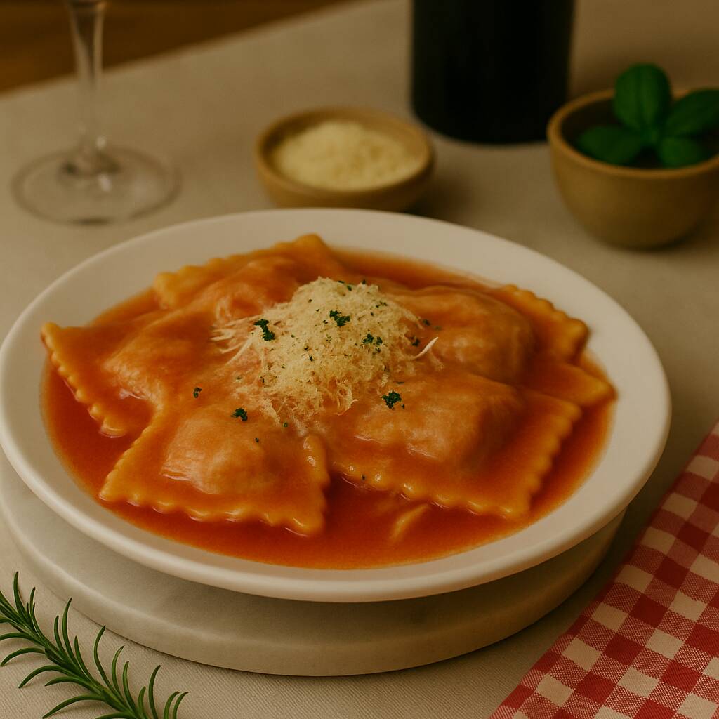 RAVIOLES AL POMODORO