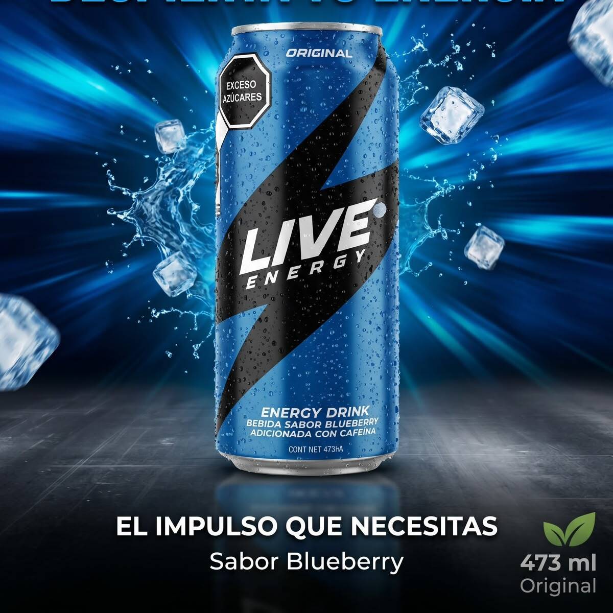 Live Energy Drink Blueberry
