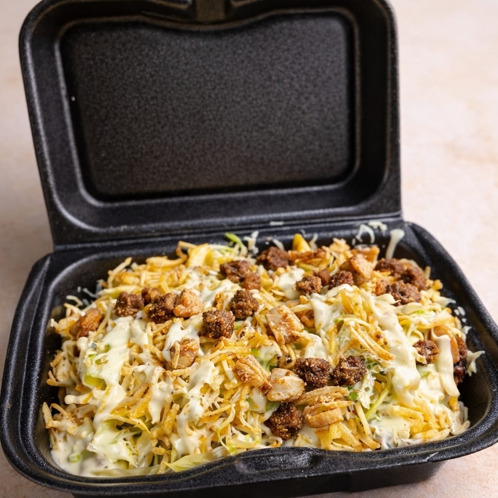 Salchipapa Mixta Pollo Carne