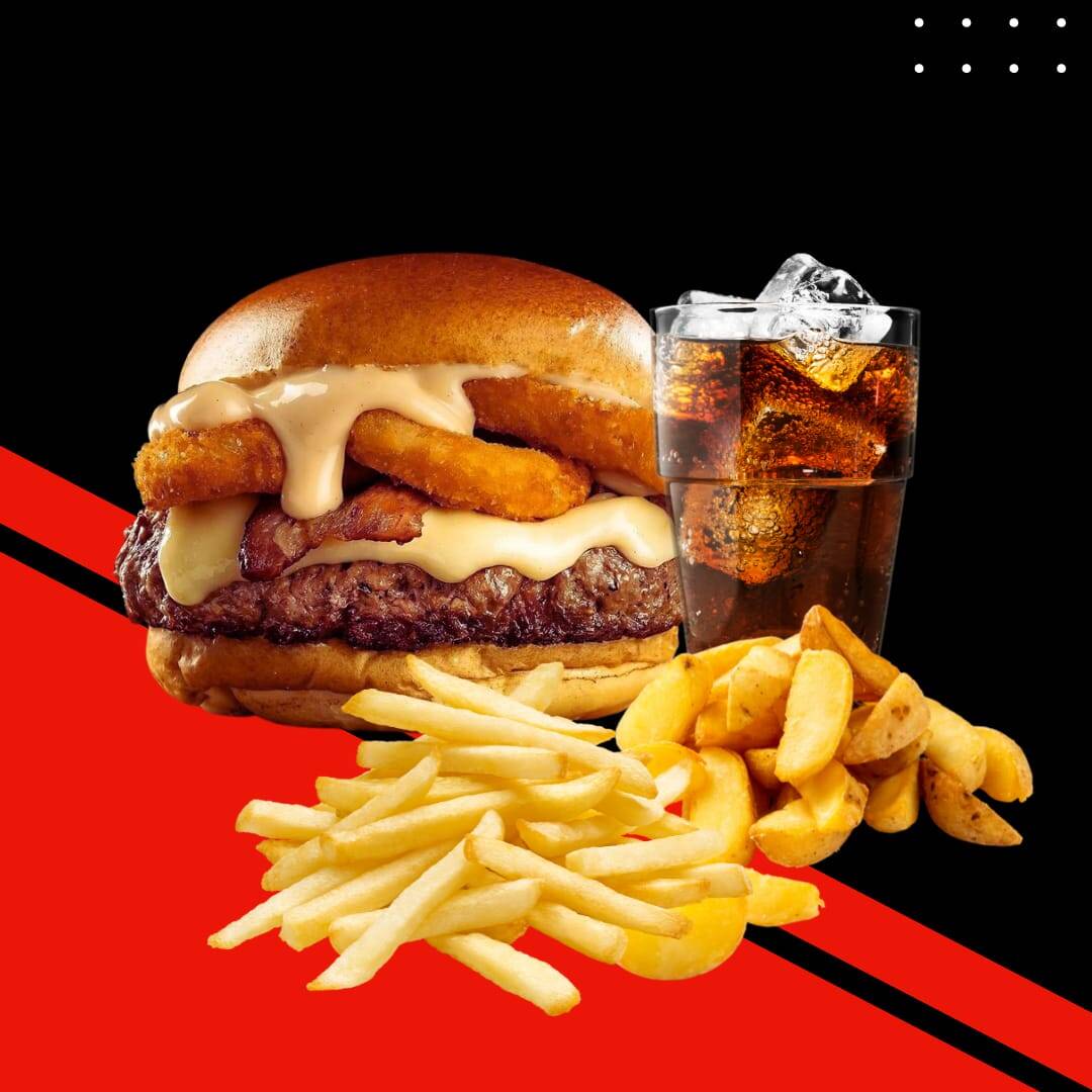 Combo Burger selecta + papas + refresco